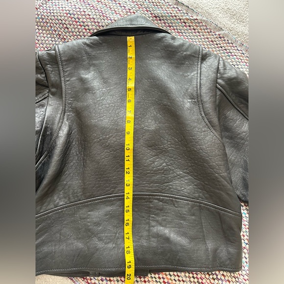 COPY - Understated Leather Oversized Scrunch Jacket - Picture 12 of 15